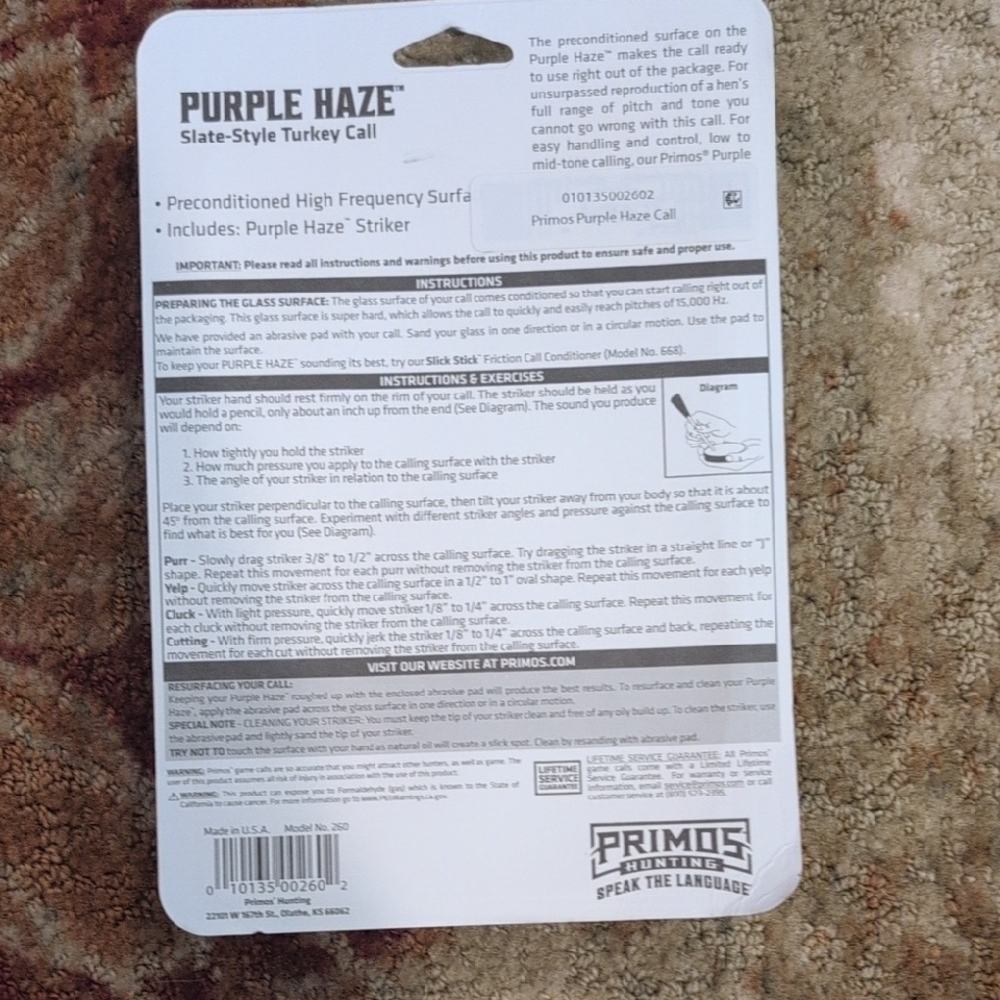 Primos Purple Haze Pot Turkey Call - Picture 2 of 3